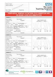 Cannulation form